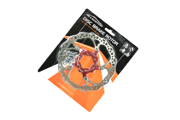 Ротор тормоза Alligator MOAI НК-R34RD-DIY 160мм,составной,серебрисый\красный,крепление IS6 Ротор тормоза Alligator MOAI НК-R34RD-DIY 160мм,составной,серебрисый\красный,крепление IS6